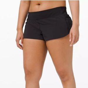Lululemon Athletica Size 8 Black Speed Up Shorts